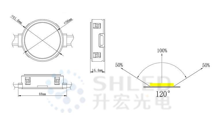 1 led point light source for facade lighting